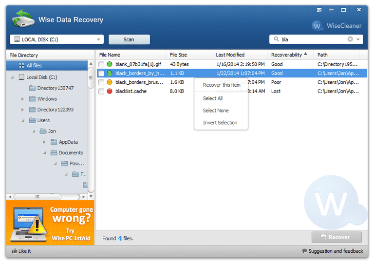 Wise Data Recovery Pro 5.2.1.338 Crack + Free Download [Latest] 2022